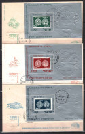 ISRAEL STAMPS 1974. SET OF 3 COVERS - Briefe U. Dokumente