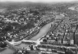 LYON Vue Générale Aérienne La Saone Et La Colline De Fourvière 25 (scan Recto Verso)KEVREN0686 - Lyon 4