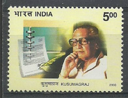 India 2003 Mi 1950 MNH  (ZS8 IND1950) - Writers