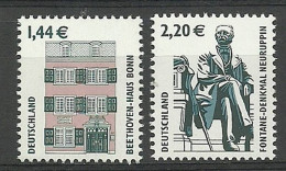 Germany, Federal Republic 2003 Mi 2306-2307 MNH  (ZE5 GRM2306-2307) - Writers