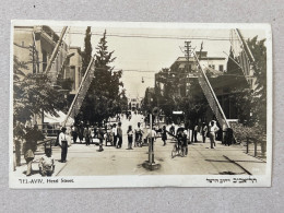 REAL PHOTO POSTCARD BY ELIAHU BROS - TEL AVIV, HERZL STREET. PALESTINE, ISRAEL - Palestina