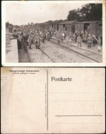 Hammerstein Czarne Gefangenenlager Ankunft Gefangener Russen Pommern 1916 - Pommern
