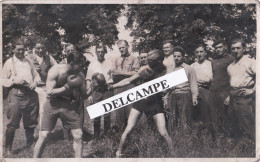 CAMP De PRISONNIERS De SENNE Carte Photo Prisonniers Français Stalag 326 (VIK) K N° 25, Une Partie De Boxe Juillet 1943 - War 1939-45
