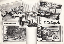 CARTOLINA  GROTTAFERRATA ROMA LAZIO RISTORANTE "IL CASTAGNETO" VIAGGIATA 1965   Y12 - Cafes, Hotels & Restaurants