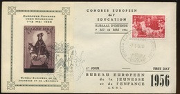 PR124 Sur Lettre  St.Martin Surcharge Bureau Européen De La Jeunesse  Cote 50 € - Erinnophilie - Reklamemarken [E]