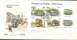 Ireland 1987 Mi Block 6 FDC  (FDC ZE3 IRLbl6) - Tranvie