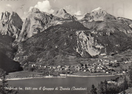 CARTOLINA  MOLVENO M. 860 TRENTO TRENTO ALTO ADIGE CON IL DOLOMITI DI BRENTA VIAGGIATA 1962   Y12 - Trento