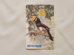 MALAYSIA-(MLS-C-BF(b)-Oriental Pied Hornbill-(48)(TELEKOM)-(BE469243)-(RM10)-(chip Gold)-used Card - Maleisië