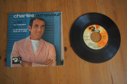 CHARLES AZNAVOUR LE TEMPS  EP  1964 - 45 Toeren - Maxi-Single