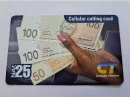 CURACAO NAF 25,- CT TELECOM /  DUTCH/ ANTILLIAN MONEY BILJETS ON CARD  /    ** 17148** - Antilles (Netherlands)