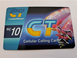 CURACAO NAF10,- CT CELLULAIR CALLINGCARD / SHELL/   DIFF BACK SIDE  ** 17149  ** - Antilles (Netherlands)