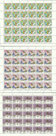 Russia 1997 Mi Sheet 607-609 MNH  (XZE4 RSSark607-609) - Paarden