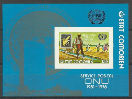 Comoros 1976 Mi Ein Block 45B MNH  (LZS4 COMeinbl45B) - Landbouw