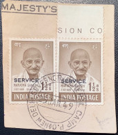 1948 Gandhi SERVICE Overprint In RARE VF QUALITY 1 1/2a (SG O150a) Cds GOVERNOR GENERAL CAMP P.O NEW DELHI (India Used - Francobolli Di Servizio