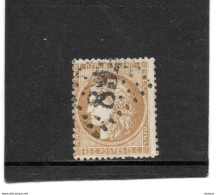 FRANCE 1871 CERES Yvert  59 Oblitéré GC 89  Ancerville Piquage - 1871-1875 Cérès