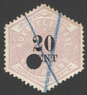 Nederland 1877 Telegramzegel 6 Gestempeld/used - Telegraph