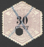 Nederland 1877 Telegramzegel 8 Gestempeld/used - Telegraph