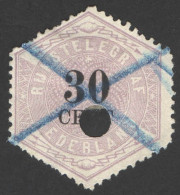 Nederland 1877 Telegramzegel 8 Gestempeld/used - Telegraph