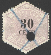 Nederland 1877 Telegramzegel 8 Gestempeld/used - Telegraph