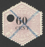 Nederland 1877 Telegramzegel 10 Gestempeld/used - Telegraph