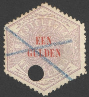 Nederland 1877 Telegramzegel 11 Gestempeld/used - Telegraph