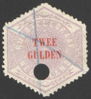 Nederland 1877 Telegramzegel 12 Gestempeld/used - Telegraph