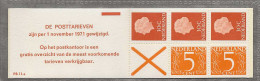 1971 MNH Nederland NVPH PB 11aF - Libretti