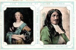 CHROMO CHOCOLAT LOUIT LES ARTISTES ET LEURS OEUVRES PIERRE FAES DIT CHEVALIER LALY "PORTRAIT DE FEMME" - Louit