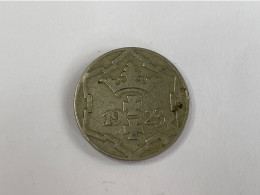 1923 Free City Of Danzig (Gdansk) 10 Pfennig Pfennige Coin, VF Very Fine - Other & Unclassified