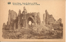 Ruines D'Ypres - Eglise St-Martin En 1918 - Ieper