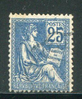 FRANCE- Y&T N°118- Oblitéré - 1900-02 Mouchon