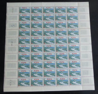REUNION / CFA - 1953-54 - N°YT. 311A - Les Andelys - Feuille Complète - Neuf Luxe ** / MNH / Postfrisch - Unused Stamps