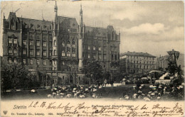 Stettin - Rathaus Und Mangelbrunnen - Pommern