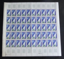 REUNION / CFA - 1971 - N°YT. 396 - Aide Rurale - Feuille Complète - Neuf Luxe ** / MNH / Postfrisch - Unused Stamps