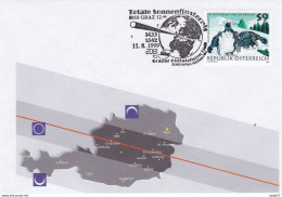 OSTERREICH Austria TOTALE SONNENFINSTERNIS UBER OSTERREICH 11-08-1999 Graz - Storia Postale