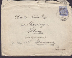 Kenya & Uganda KAMPALA 1925 Cover Brief Lettre Via British East Africa To Strandvejen 112, HELLERUP (Arr.) Denmark - Kenya & Uganda