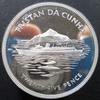 Tristan Da Cunha - 25 Pence 1977 - 25° Adesione Di Elisabetta II - KM# 1a - Andere - Afrika