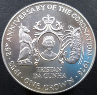 Tristan Da Cunha - 1 Crown 1978 - 25° Incoronazione Della Regina Elisabetta II - KM# 2a - Andere - Afrika