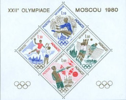 MONACO 1980 - Olympiade Moscou - Bloc Spécial  - BFS 11 - Summer 1980: Moscow