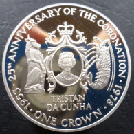 Tristan Da Cunha - 1 Crown 1978 - 25° Incoronazione Della Regina Elisabetta II - KM# 2a - Andere - Afrika