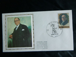 1982  2047 FDC Zijde/soie (Hasselt) : Joseph Lemaire (1882-1966) - 1981-1990