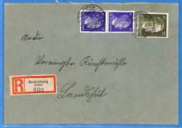 Allemagne Reich 1943 - Lettre Einschreiben De Rottenburg - G35060 - Covers & Documents