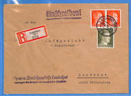 Allemagne Reich 1943 - Lettre Einschreiben De Landshut - G35061 - Covers & Documents