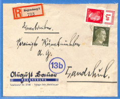 Allemagne Reich 1944 - Lettre Einschreiben De Regensburg - G35064 - Covers & Documents