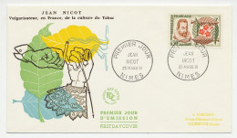 Cover / Postmark France 1961 Jean Nicot - Pipe - Cigarette - Tabak