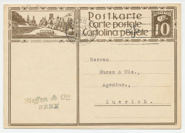 Postal Stationery Switzerland 1930 Bus - St. Moritz - Bus