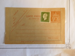 DR18  FRANCE  CARTE LETTRE TELEGRAPHE   NON VOYAGEE+TP NEUF  + - Telegraph And Telephone