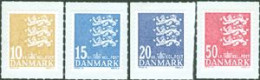 DANEMARK 2010 -  Petites Armoiries - 4 V. - 10/15/20/50 DDK - Adhésifs - Ongebruikt