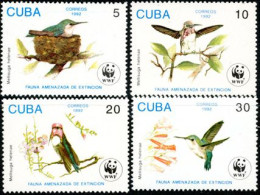CUBA 1992 - W.W.F. Oiseaux - 4 V. - Ungebraucht