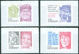 DANEMARK 2010 - Danois Célèbres - 4 V. - Unused Stamps